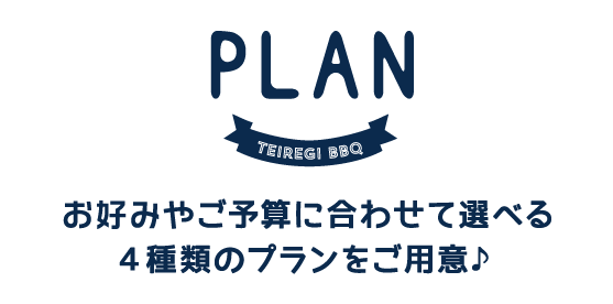 ていれぎバーベキューのプラン